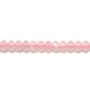 Quartz Rose Rondelle Facette 3-4mm x 40cm