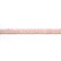 Quartz rose rondelle facette 3x4mm x 40 cm