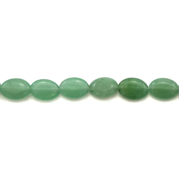 Aventurine ovale 10x14mm x 4pcs
