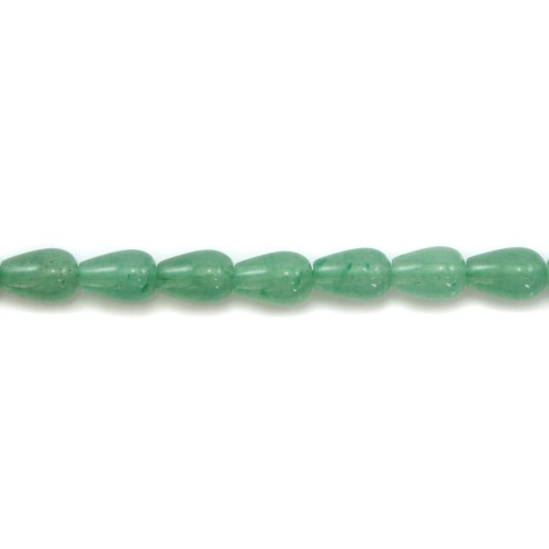 Aventurine drop 5x8mm x 40cm