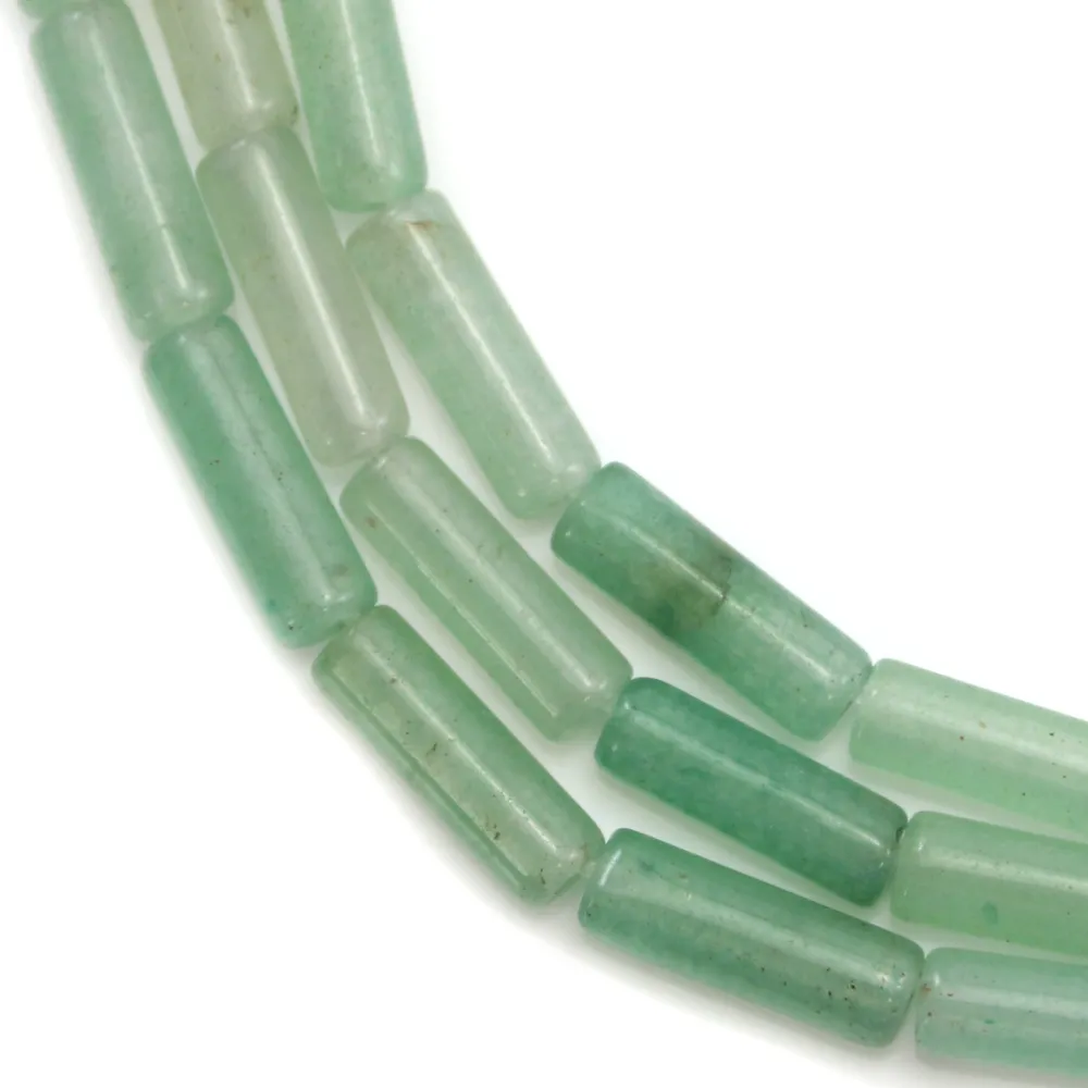 Aventurine tube 4x13mm x 40cm