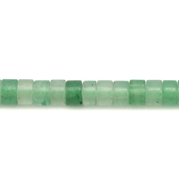 Avventurina, tondo Heishi, 2x4,5 mm x 38 cm