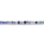 Aventurine bleu rondelle facette 1.5x2.2mm x 40cm