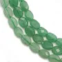 Aventurine, de forme ovale facetté, 6x8mm x 39cm