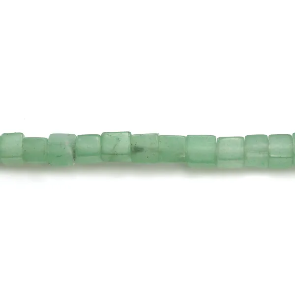Aventurine carré 4mm x 10 pcs