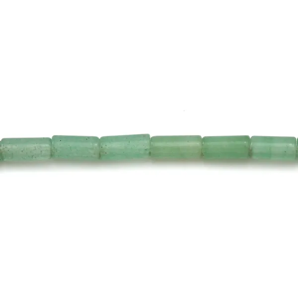 Aventurine tube 4x8mm x 10pcs