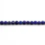 lapis lazuli rond plat facette 4mm x 40cm