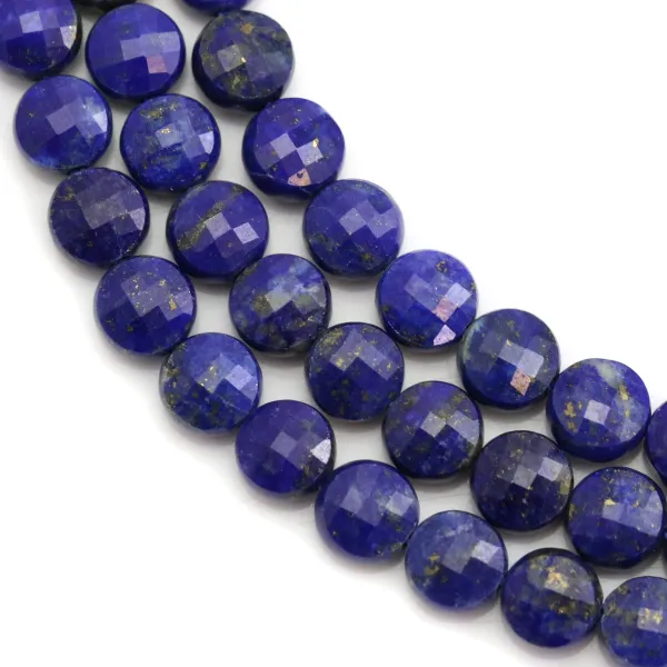 lapis lazuli rond plat facette 6mm x 39cm