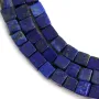 Lapis-Lazuli en cube sur fil 6.5mm x 40cm