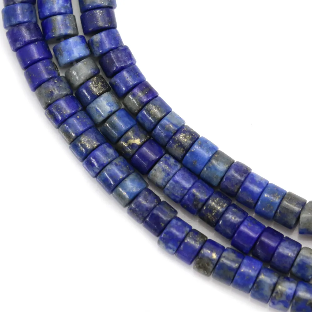 Lapis-Lazuli Rondelle 6mm x 6 pcs