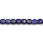 Lapis lazuli bleu, de forme carré 6mm x 39 cm