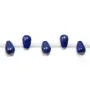 Lapis lazuli goutte 6x9mm x 40cm