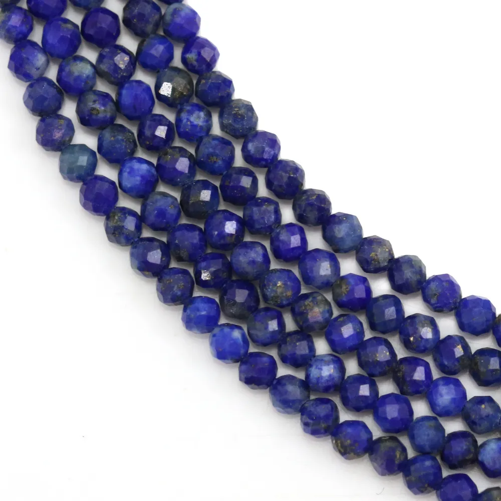 Lapis-lazuli faceted roundel 1.80x2.20mm x 33cm