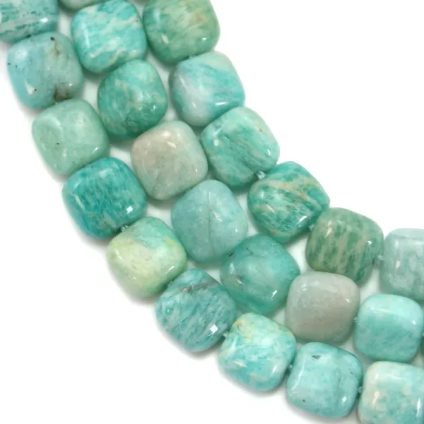 Cuadrado de amazonita 8.5mm x 40cm