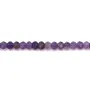 Améthyste rondelle facette 2x3mm x 39cm