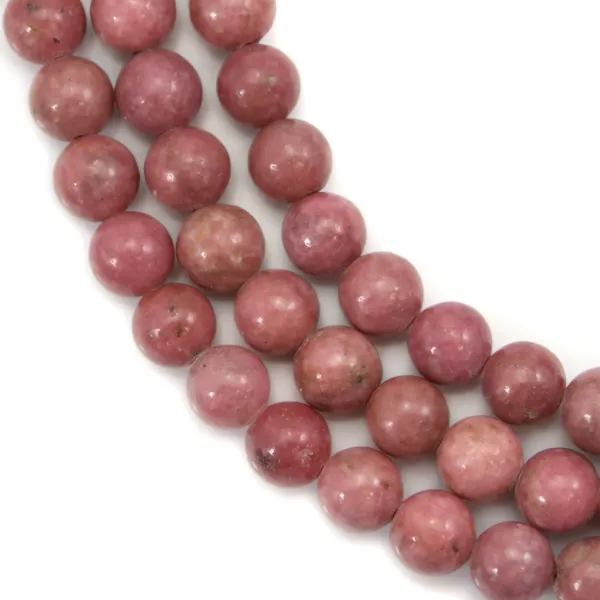 Rhodonite ronde 4mm x 40cm