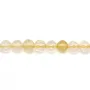 Citrine rond facette 3.5mm x 40cm