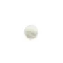 Cabochon Perlmutt weiß rund flach 8mm x 2pcs
