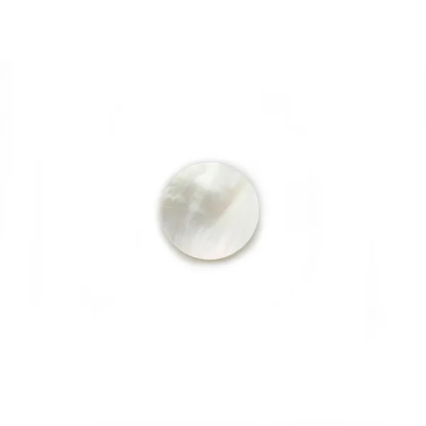 Cabochon Madreperla rotondo piatto 10mm x 1pc