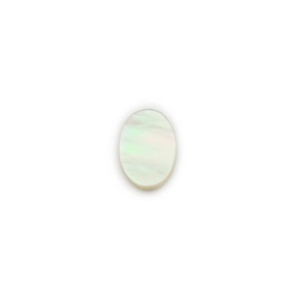 Cabochon Mãe de pérola oval plana 6x8mm x 2pcs