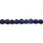 Lapis lazuli de forme rond plat facetté, et de taille 2mm x 39cm