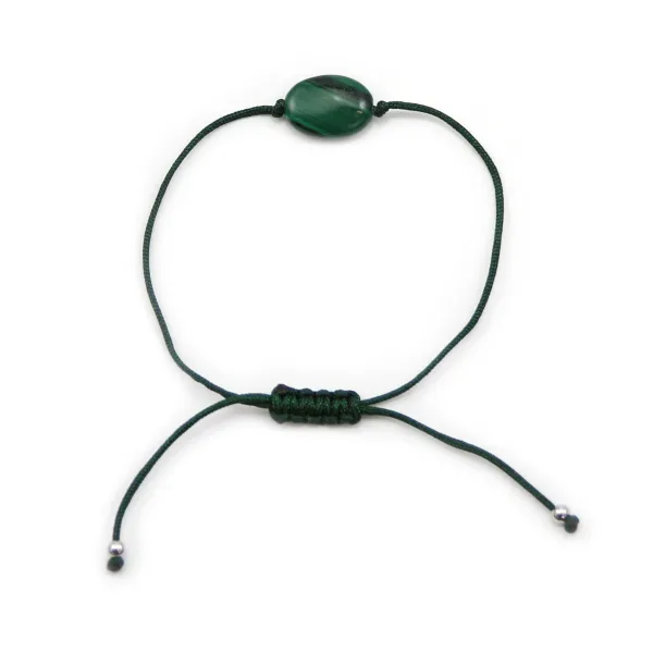 Bracelet cordon Malachite