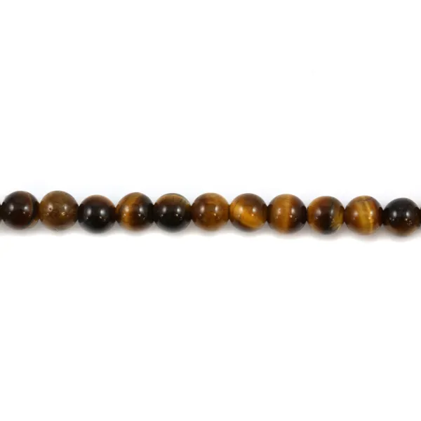 Oeil de tigre Rond 4mm x 20 pcs