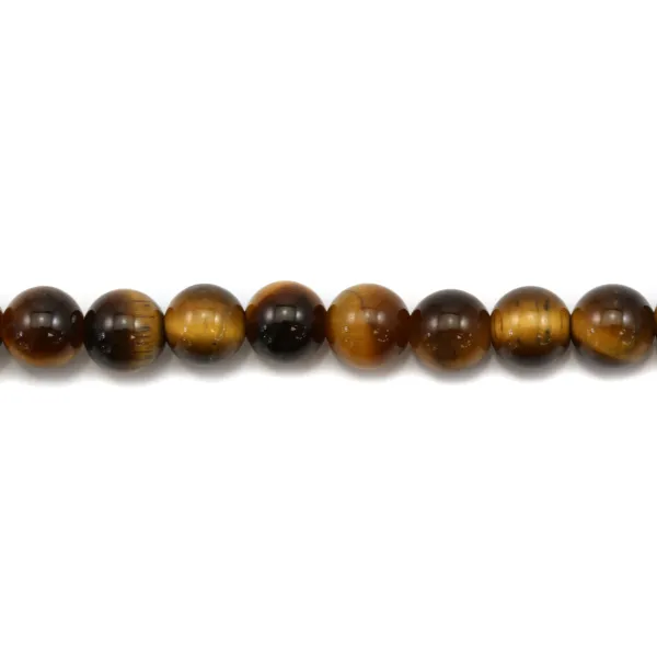 Oeil de tigre Rond 6mm x 20 pcs