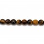 Yellow Tiger Eye Faceted Round 6mm x 40cm