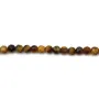 Yellow Tiger Eye Faceted Round 3mm x 40cm