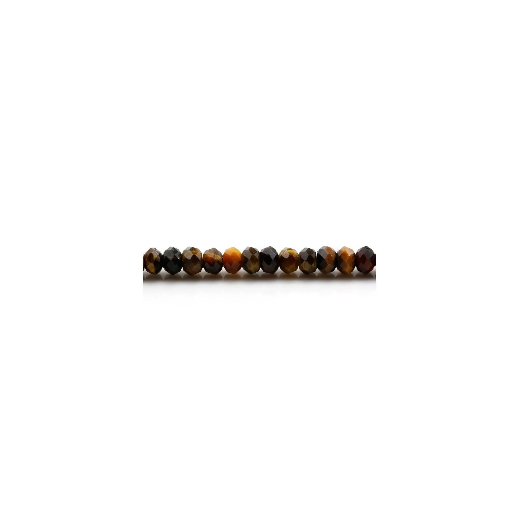 Lot De 10 Perles En Pierre œil De Tigre Et œil De Faucon, Boules 6mm - Neuf
