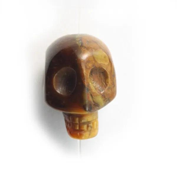 Oeil de tigre tête de mort 12mm
