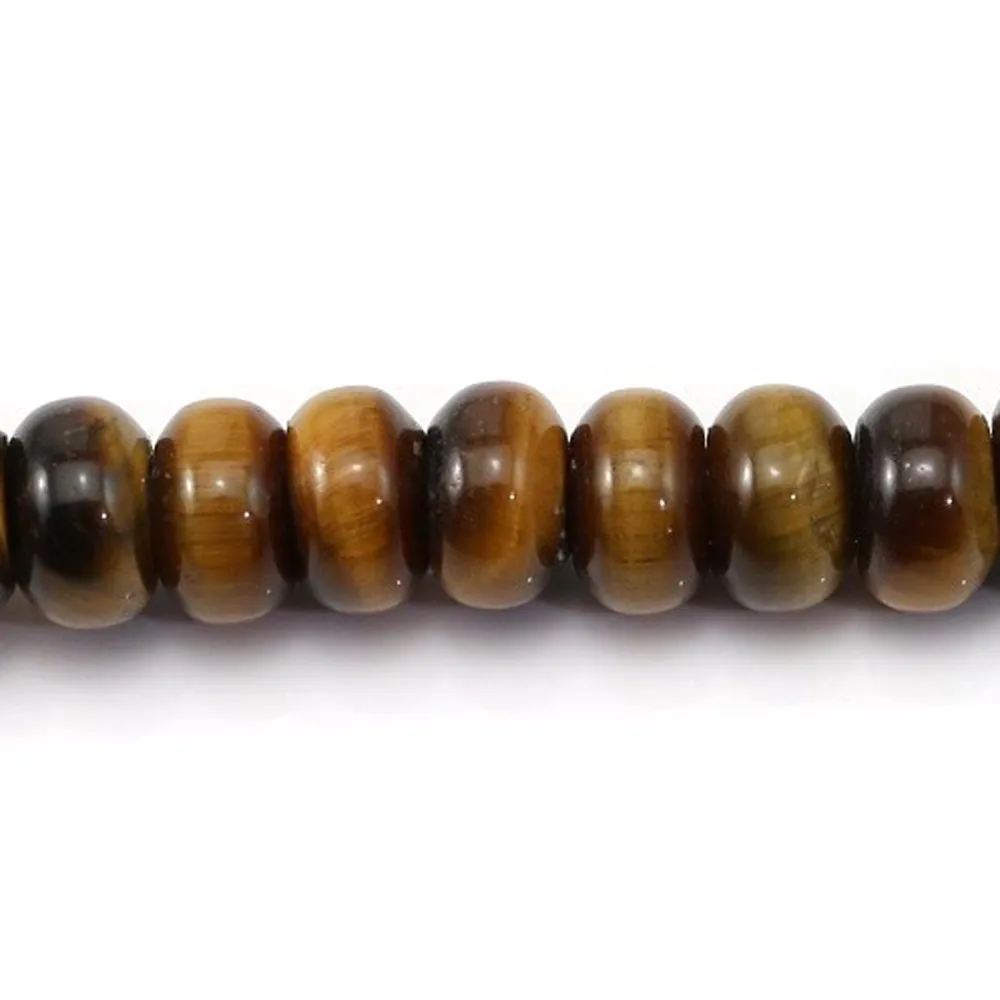 Oeil de tigre Rondelle 5x8mm x 10pcs