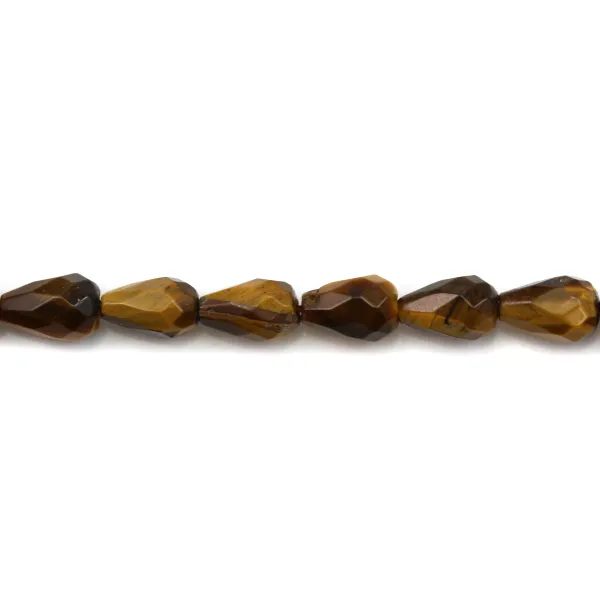 Chrysoprase Briolette Facette 4-4.5.5-6mm x 4pcs