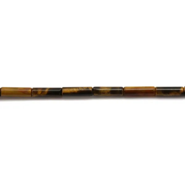 Oeil de tigre tube 4x13mm x 10pcs