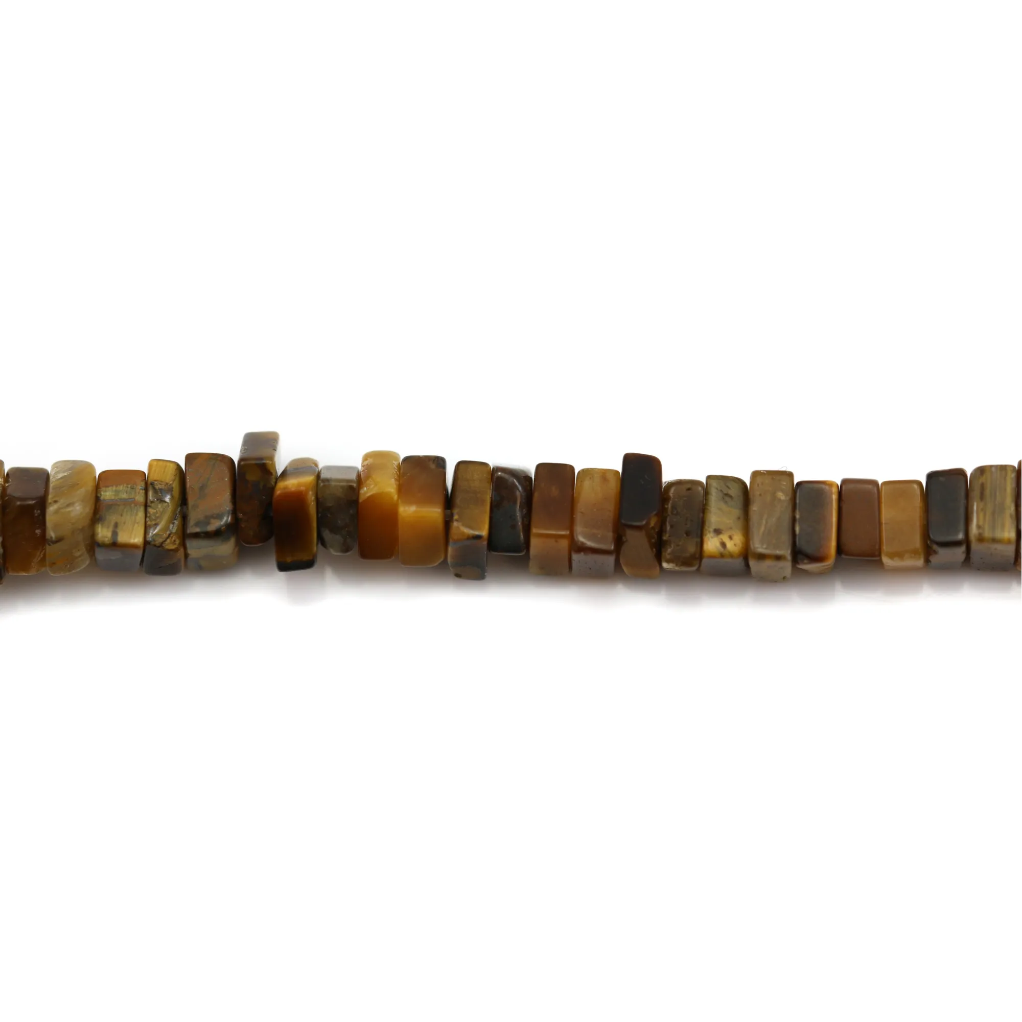 Perla Quadrata Occhio di Tigre 2.5x4.5mm | Pietra Semipreziosa