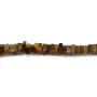 Oeil de tigre, forme rondelle carré, 2.5x4.5mm x 38cm