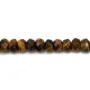 Oeil de tigre rondelle facette 4x6mm x 20pcs