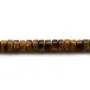 Yellow tiger eye,in a shape of a roundel 2x4.5mm x 39cm