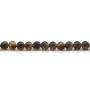 Œil de tigre matte de forme ronde 4mm x 39cm