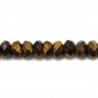Oeil de tigre Rondelle Facette 6x10mm x 40cm