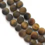 Matte tiger's eye, in a round shape 8mm x 38cm