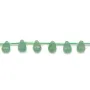 Aventurine cœur plat 10.5mm x 40cm