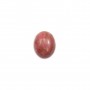 Pink rhodonite cabochon, in oval shape, in size of 8 * 10mm x 4pcs