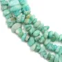 Amazonite in forms chips x 80cm