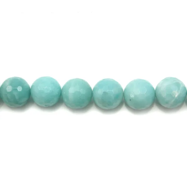 Amazonite Ronde Facette 4mm x 20 perles