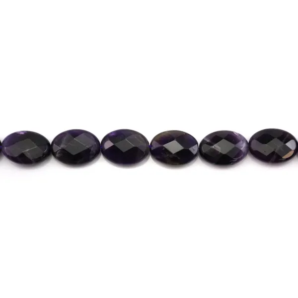 Améthyste Ovale Facette 8 *12mm  x 4 pcs