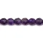 Améthyste Ronde Facette 4mm x 10pcs