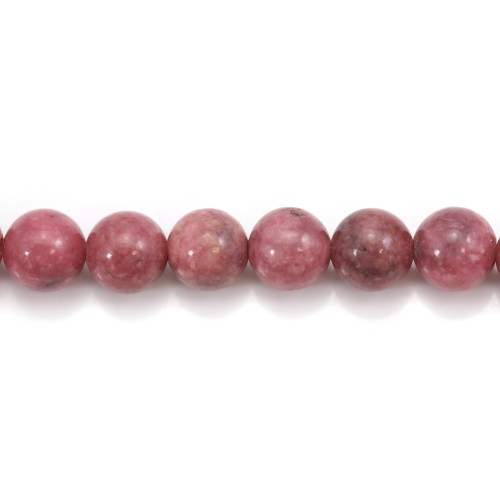 Rhodonite ronde 8mm x 40cm