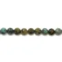 Turquoise africaine ronde facetté 4mm x 39cm